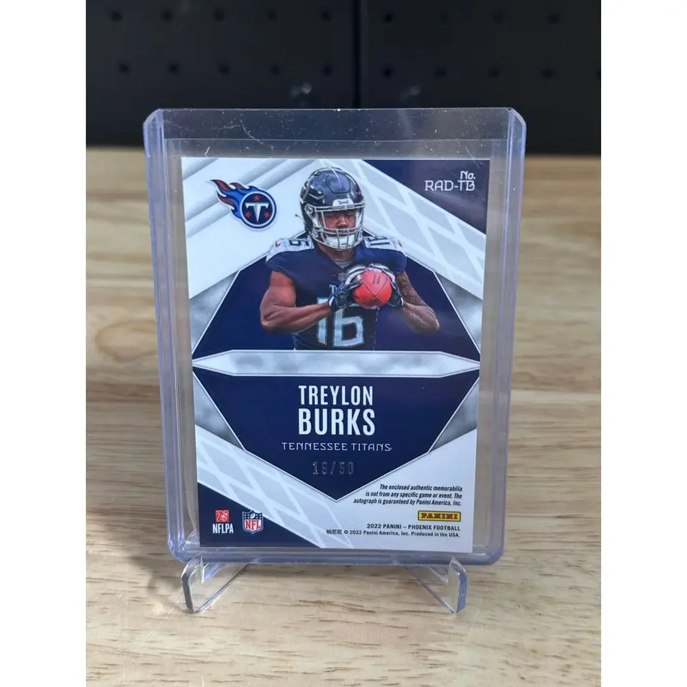 2022 phoenix treylon burks patch auto /50 - Picture 2 of 2